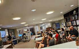 Students watching a lecture