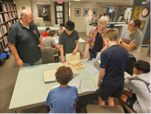 Students working on a project